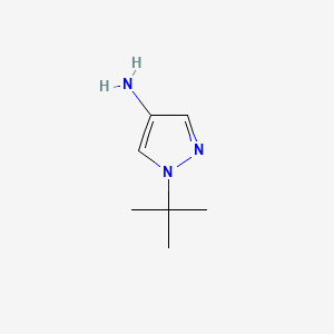 1-(tert-Butyl)-1H-pyrazol-4-amine chemical structure (CAS 97421-13-1)