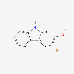3-Bromo-9H-carbazol-2-ol chemical structure (CAS 97434-54-3)