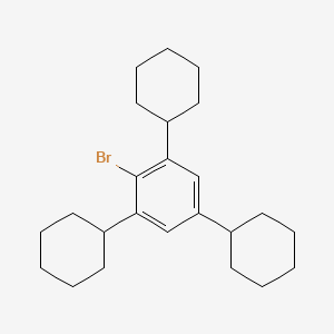 1,3,5-Tricyclohexylbromobenzene chemical structure (CAS 97443-80-6)