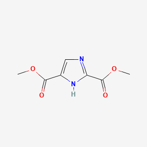 Dimethyl 1H-imidazole-2,5-dicarboxylate chemical structure (CAS 97602-73-8)