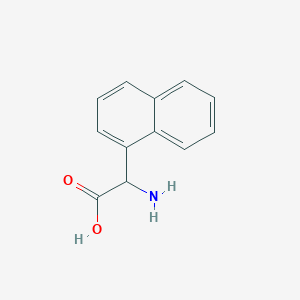 2-Amino-2-(naphthalen-1-yl)acetic acid chemical structure (CAS 97611-60-4)