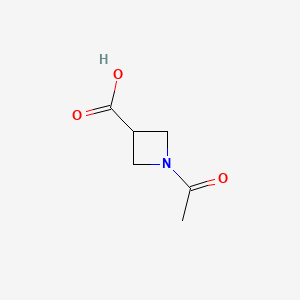 1-Acetyl-3-azetidinecarboxylic Acid chemical structure (CAS 97628-91-6)