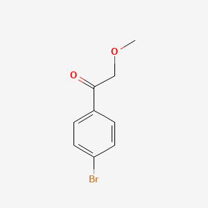1-(4-Bromophenyl)-2-methoxyethanone chemical structure (CAS 97728-73-9)
