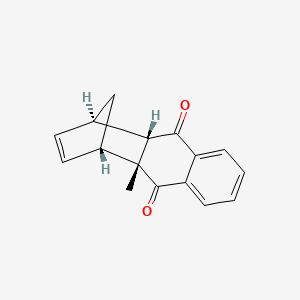 (1R,4S,4aR,9aS)-rel-4a-Methyl-1,4,4a,9a-tetrahydro-1,4-methanoanthracene-9,10-dione chemical structure (CAS 97804-50-7)