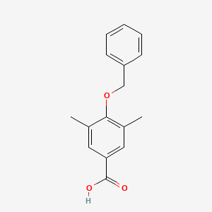 4-Benzyloxy-3,5-dimethylbenzoic acid chemical structure (CAS 97888-80-7)