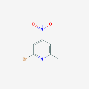 2-Bromo-6-methyl-4-nitropyridine chemical structure (CAS 97944-46-2)