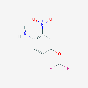 4-(Difluoromethoxy)-2-nitroaniline chemical structure (CAS 97963-76-3)