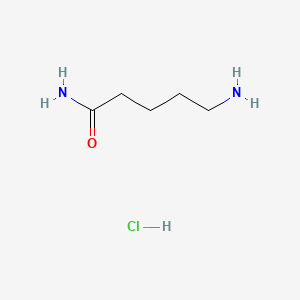 5-Aminopentanamide hydrochloride chemical structure (CAS 97965-80-5)