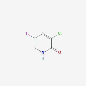 3-Chloro-5-iodo-pyridin-2-ol chemical structure (CAS 97966-02-4)