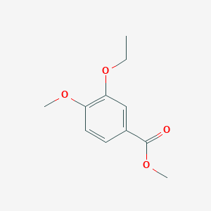 Methyl 3-ethoxy-4-methoxybenzoate chemical structure (CAS 97966-31-9)