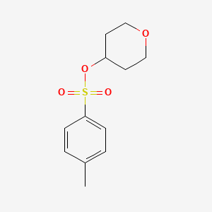 Tetrahydro-2H-pyran-4-yl 4-methylbenzenesulfonate chemical structure (CAS 97986-34-0)