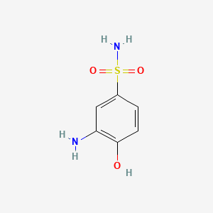 3-Amino-4-hydroxybenzenesulfonamide chemical structure (CAS 98-32-8)