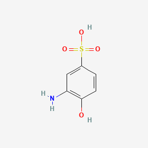 3-Amino-4-hydroxybenzenesulfonic acid chemical structure (CAS 98-37-3)