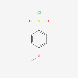 4-Methoxybenzene-1-sulfonyl chloride chemical structure (CAS 98-68-0)