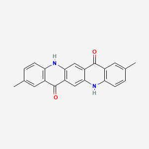 2,9-Dimethylquinolino[2,3-b]acridine-7,14(5H,12H)-dione chemical structure (CAS 980-26-7)