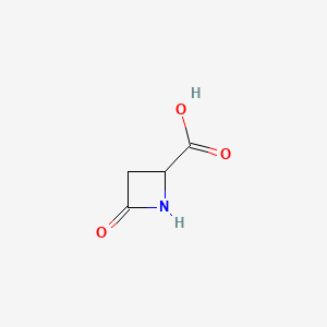 4-Oxo-2-azetidinecarboxylic acid chemical structure (CAS 98019-65-9)