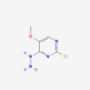 2-Chloro-4-hydrazinyl-5-methoxypyrimidine chemical structure (CAS 98021-95-5)