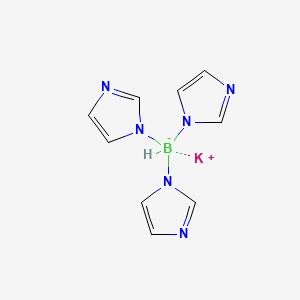 Potassium tri(1H-imidazol-1-yl)hydroborate chemical structure (CAS 98047-23-5)
