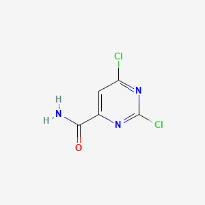 2,6-Dichloropyrimidine-4-carboxamide chemical structure (CAS 98136-42-6)