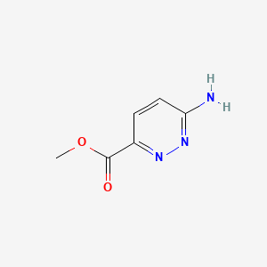 Methyl 6-aminopyridazine-3-carboxylate chemical structure (CAS 98140-96-6)