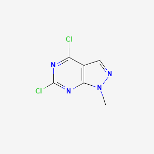 4,6-Dichloro-1-methyl-1H-pyrazolo[3,4-d]pyrimidine chemical structure (CAS 98141-42-5)