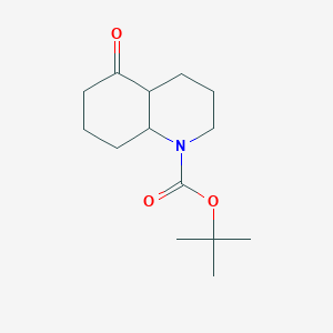 tert-Butyl 5-oxooctahydroquinoline-1(2H)-carboxylate chemical structure (CAS 98218-81-6)