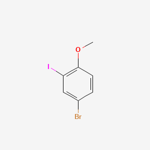 4-Bromo-2-iodo-1-methoxybenzene chemical structure (CAS 98273-59-7)