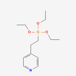 4-(2-(Triethoxysilyl)ethyl)pyridine chemical structure (CAS 98299-74-2)