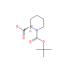 1-(tert-Butoxycarbonyl)piperidine-2-carboxylic acid chemical structure (CAS 98303-20-9)
