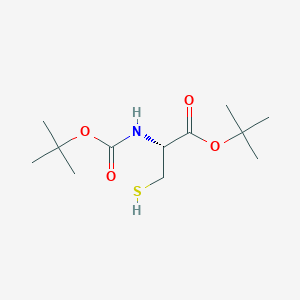 tert-Butyl (tert-butoxycarbonyl)-L-cysteinate chemical structure (CAS 98330-15-5)