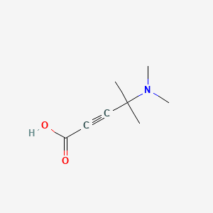 4-(Dimethylamino)-4-methylpent-2-ynoic acid chemical structure (CAS 98426-27-8)