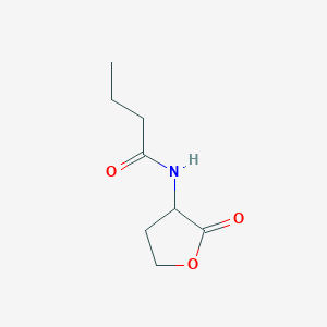 N-(2-Oxotetrahydrofuran-3-yl)butyramide chemical structure (CAS 98426-48-3)