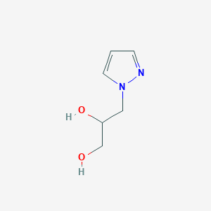 3-(1H-Pyrazol-1-yl)propane-1,2-diol chemical structure (CAS 98484-49-2)