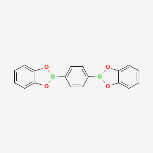 1,4-Bis(benzo[d][1,3,2]dioxaborol-2-yl)benzene chemical structure (CAS 98494-81-6)