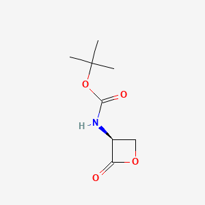tert-Butyl (S)-(2-oxooxetan-3-yl)carbamate chemical structure (CAS 98541-64-1)
