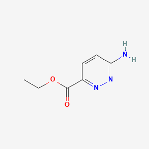 Ethyl 6-aminopyridazine-3-carboxylate chemical structure (CAS 98548-01-7)