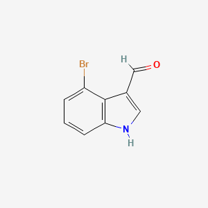 4-Bromoindole-3-carboxyaldehyde chemical structure (CAS 98600-34-1)