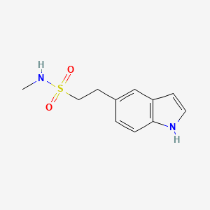 2-(1H-Indol-5-yl)-N-methylethanesulfonamide chemical structure (CAS 98623-50-8)