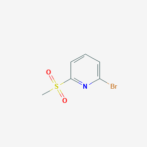2-Bromo-6-(methylsulfonyl)pyridine chemical structure (CAS 98626-92-7)