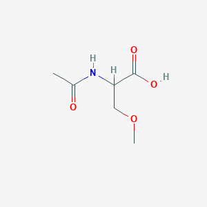 2-Acetamido-3-methoxypropanoic acid chemical structure (CAS 98632-99-6)