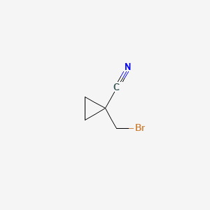 1-(Bromomethyl)cyclopropane-1-carbonitrile chemical structure (CAS 98730-78-0)