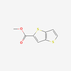 Methyl thieno[3,2-b]thiophene-2-carboxylate chemical structure (CAS 98800-10-3)