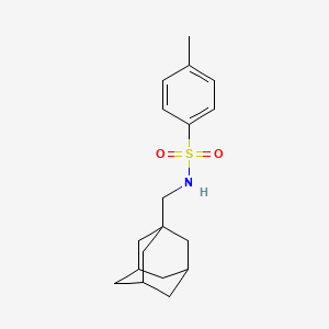 N-(Adamantan-1-ylmethyl)-4-methylbenzenesulfonamide chemical structure (CAS 98842-58-1)