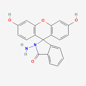 2-Amino-3',6'-dihydroxyspiro[isoindoline-1,9'-xanthen]-3-one chemical structure (CAS 98907-26-7)