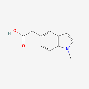 2-(1-Methyl-1h-indol-5-yl)acetic acid chemical structure (CAS 98935-61-6)