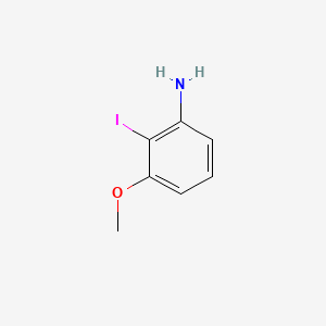 2-Iodo-3-methoxyaniline chemical structure (CAS 98991-09-4)