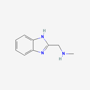 1-(1H-Benzo[d]imidazol-2-yl)-N-methylmethanamine chemical structure (CAS 98997-01-4)