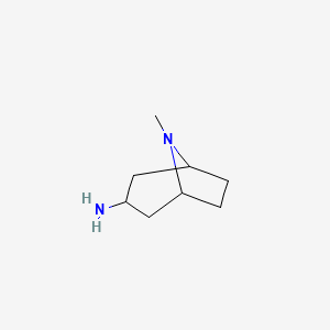 8-Methyl-8-azabicyclo[3.2.1]octan-3-amine chemical structure (CAS 98998-25-5)