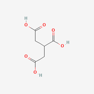 Propane-1,2,3-tricarboxylic acid chemical structure (CAS 99-14-9)