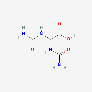 2,2-Diureidoacetic acid chemical structure (CAS 99-16-1)